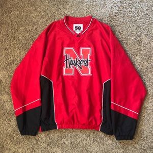 Vintage 58 Sports Nebraska Windbreaker Large